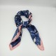 Navy blue vintage silk scarf Navy blue vintage silk scarf