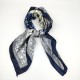 Navy blue vintage silk scarf Navy blue vintage silk scarf