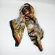Orange Vintage Print Scarf Orange Vintage Print Scarf