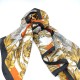 Orange Vintage Print Scarf Orange Vintage Print Scarf