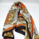 Orange Vintage Print Scarf Orange Vintage Print Scarf