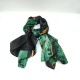 Green imitation silk print plaid large square scarf Green imitation silk print plaid large square scarf