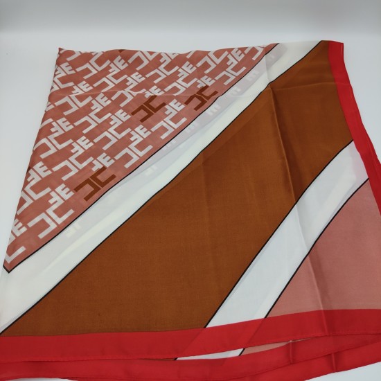 Red-edged imitation silk print plaid large square scarf Red-edged imitation silk print plaid large square scarf