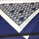 Blue imitation silk print plaid large square scarf Blue imitation silk print plaid large square scarf