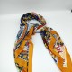 Silk printed check square with yellow edge Silk printed check square with yellow edge