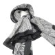 Gray silk printed check square Gray silk printed check square
