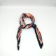 Women's ruffled square in orange Women's ruffled square in orange