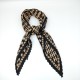 Women's ruffled square with brown accents Women's ruffled square with brown accents