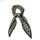 Women's ruffled square with brown accents Women's ruffled square with brown accents