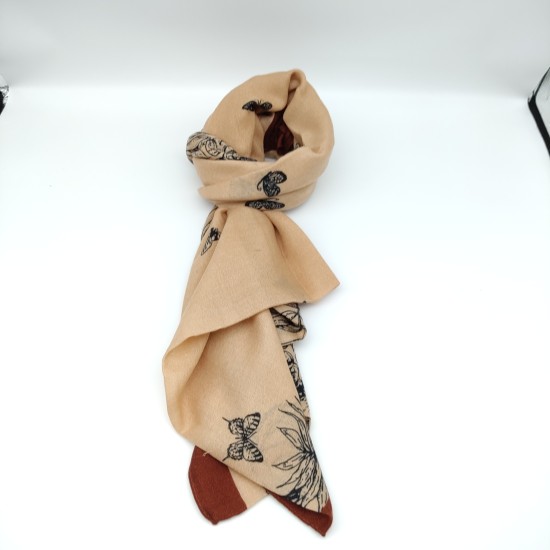 Brown butterfly bird scarf Brown butterfly bird scarf