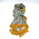 Green and yellow rimmed butterfly bird scarf Green and yellow rimmed butterfly bird scarf