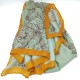 Green and yellow rimmed butterfly bird scarf Green and yellow rimmed butterfly bird scarf
