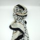 Black-rimmed cotton linen with a shawl in autumn and winter Black-rimmed cotton linen with a shawl in autumn and winter