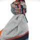 Burgundy color-block scarf Burgundy color-block scarf