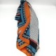 Burgundy color-block scarf Burgundy color-block scarf